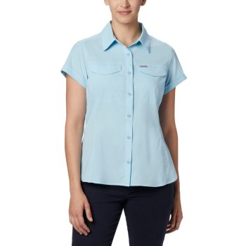 Columbia Silver Ridge Lite Short Sleeve, Camisa Azules Para Mujer | 870241-GEJ